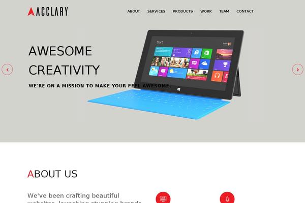 Acc theme site design template sample