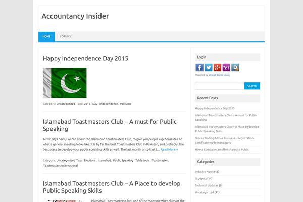 Iconic One theme site design template sample