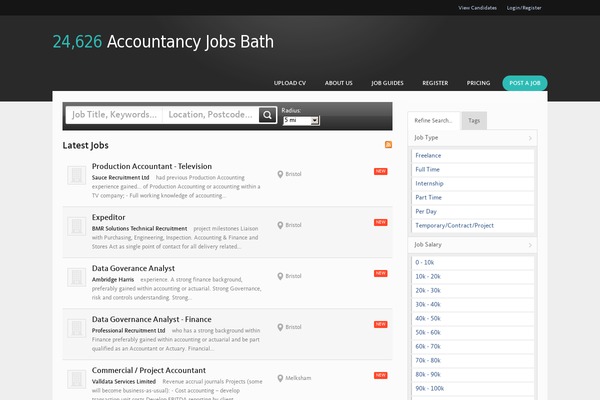 Jobboard theme site design template sample