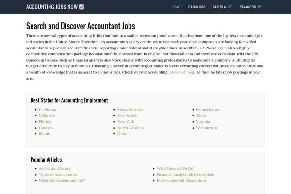 accountingjobsnow.com site used Magazine Pro