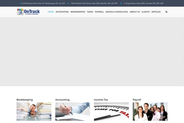 Accounting theme site design template sample