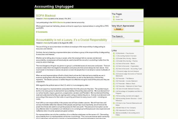 accountingunplugged.com site used Greenmarinee