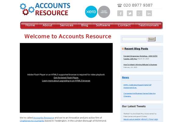 Accountant theme site design template sample