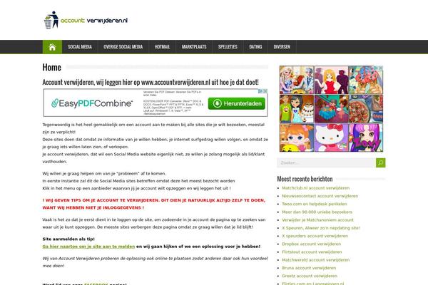 HappenStance theme site design template sample