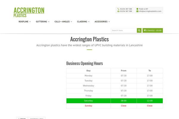 Site using Business Opening Hours plugin