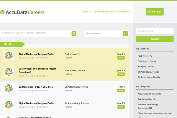 Jobeleon theme site design template sample