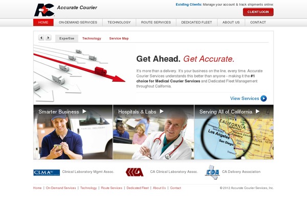 accuratecourier.com site used Acs