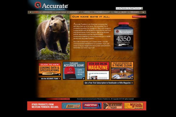 accuratepowder.com site used Accurate