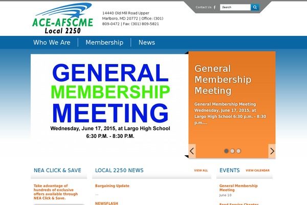ace-afscme.org site used Msea-affiliates