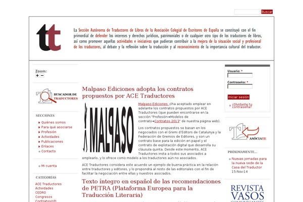 ace-traductores.org site used SmartMag Child