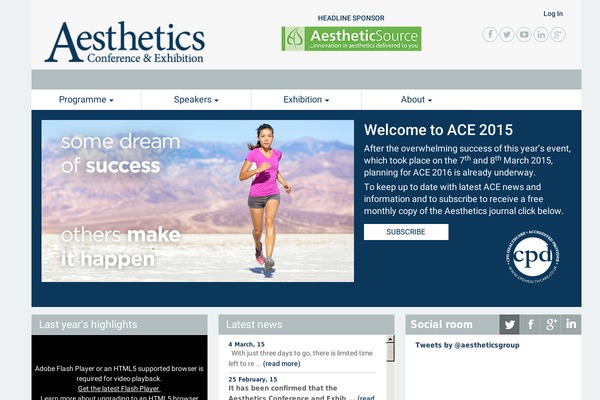 ace2014.co.uk site used Aesthetics