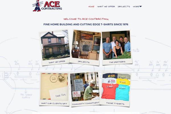 Ace theme site design template sample