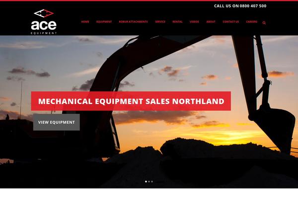 Ace theme site design template sample