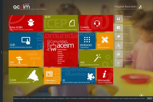 aceim.es site used Modern-metro