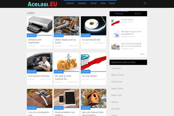 Fascinate theme site design template sample