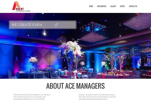 North theme site design template sample