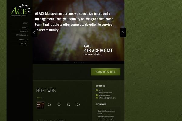 Myriad theme site design template sample