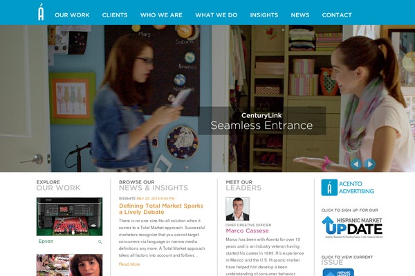 acento theme websites examples