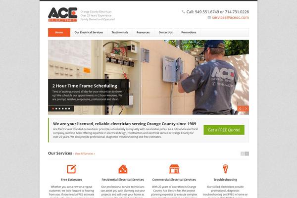 Finesse theme site design template sample
