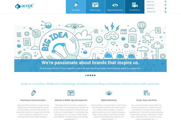 Interface Pro theme site design template sample