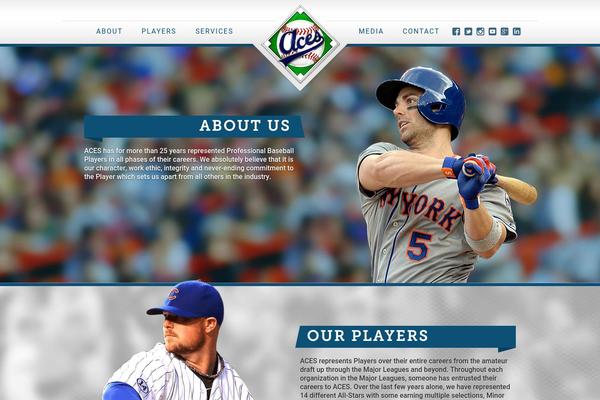 Aces theme site design template sample