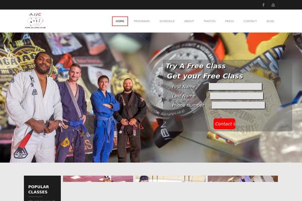 Fitness theme site design template sample
