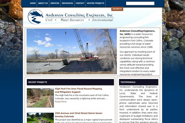 Anderson theme site design template sample