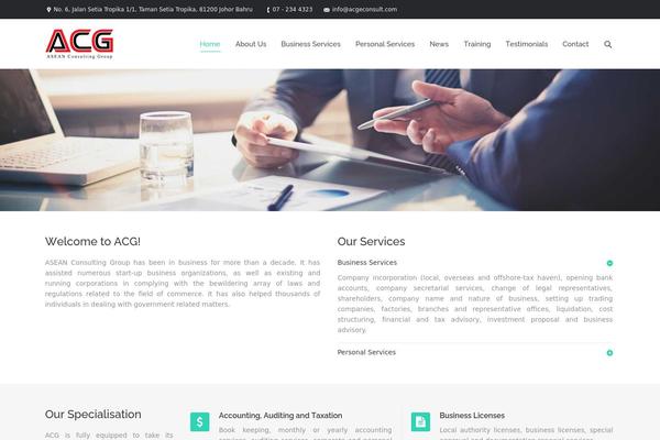 Acg theme site design template sample