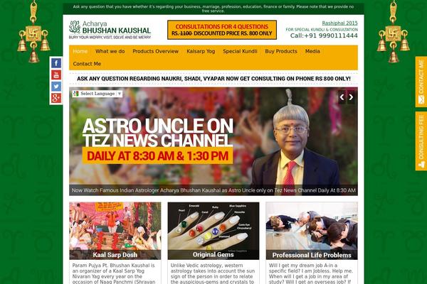 acharyakaushal.com site used Astro