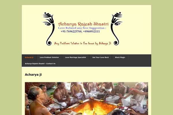 Bellissima theme site design template sample