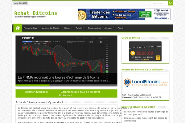 Site using Bitcoin Price Ticker: Bitcoin & Litecoin Price Widget plugin