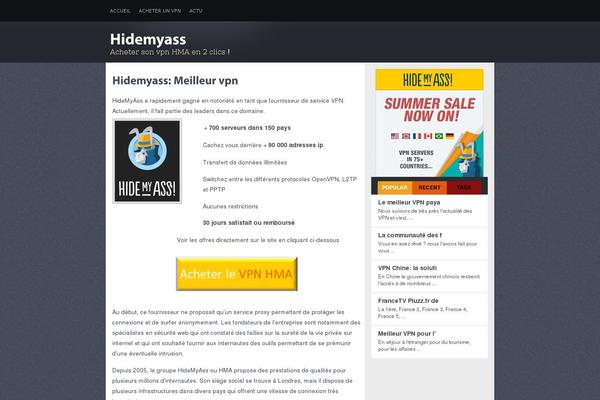 Vulcan theme site design template sample
