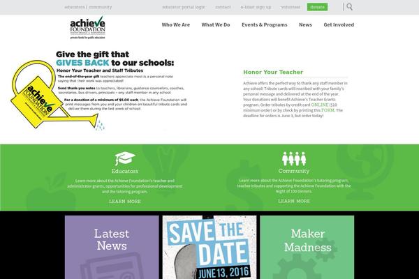achievefoundation.org site used Achieve