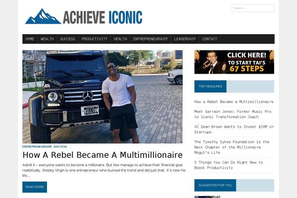 achieveiconic.com site used Mh_newsdesk_lite