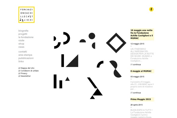 Fondazione theme site design template sample
