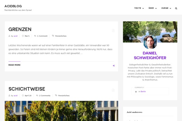 acidblog.de site used Blogy