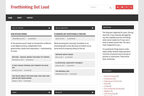Dynamic News Lite theme site design template sample