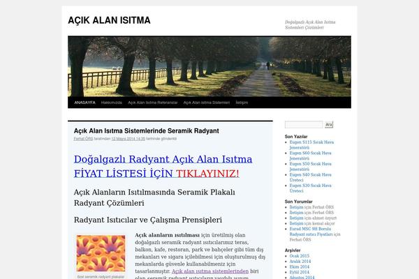Twenty Ten theme site design template sample
