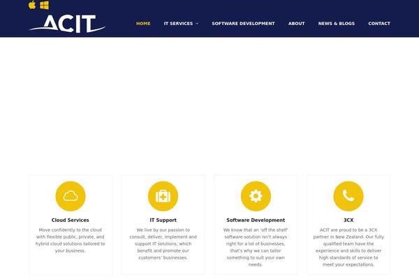 Total theme site design template sample