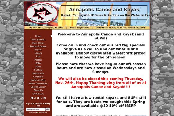 ackannapolis.com site used Ack