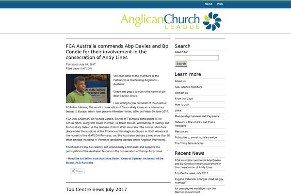 acl.asn.au site used Vertigo-blue-2column