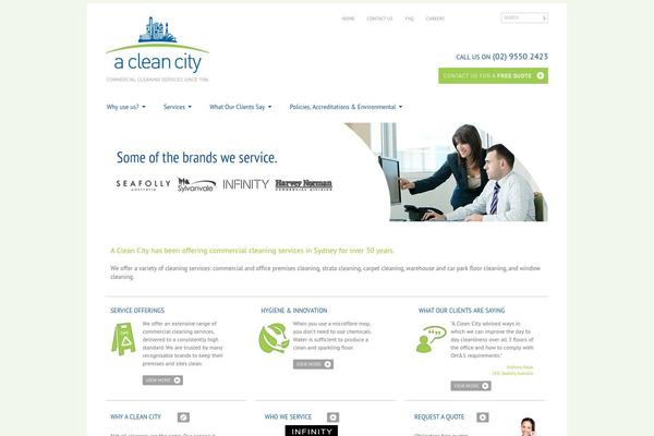 Clean theme site design template sample