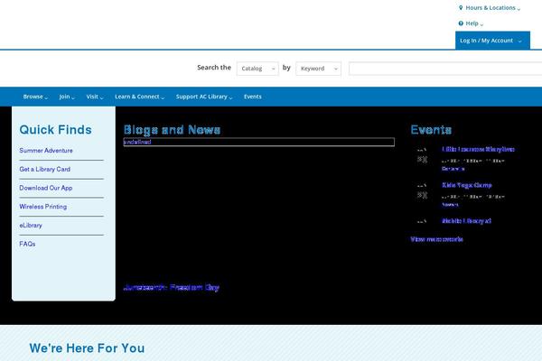 Bibliocommons theme site design template sample