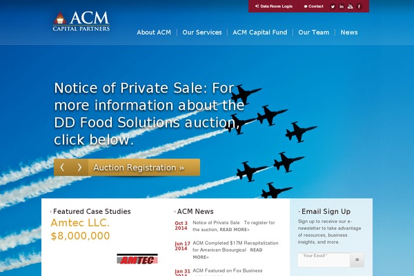 Acm theme site design template sample