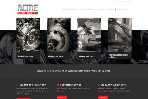 Enfold theme site design template sample
