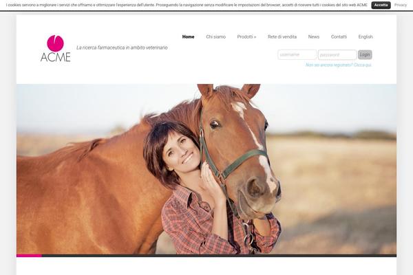 Acme theme site design template sample