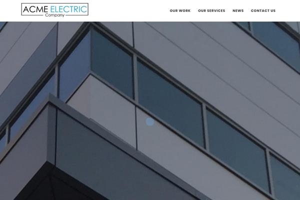 Acme theme site design template sample