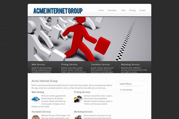 Ecobiz theme site design template sample