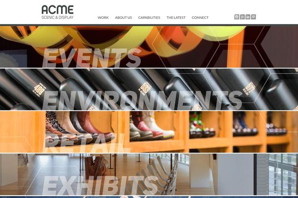Acme theme site design template sample