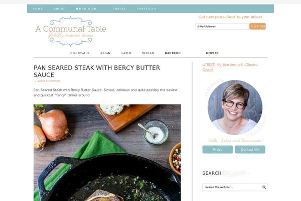 Foodie Pro theme site design template sample